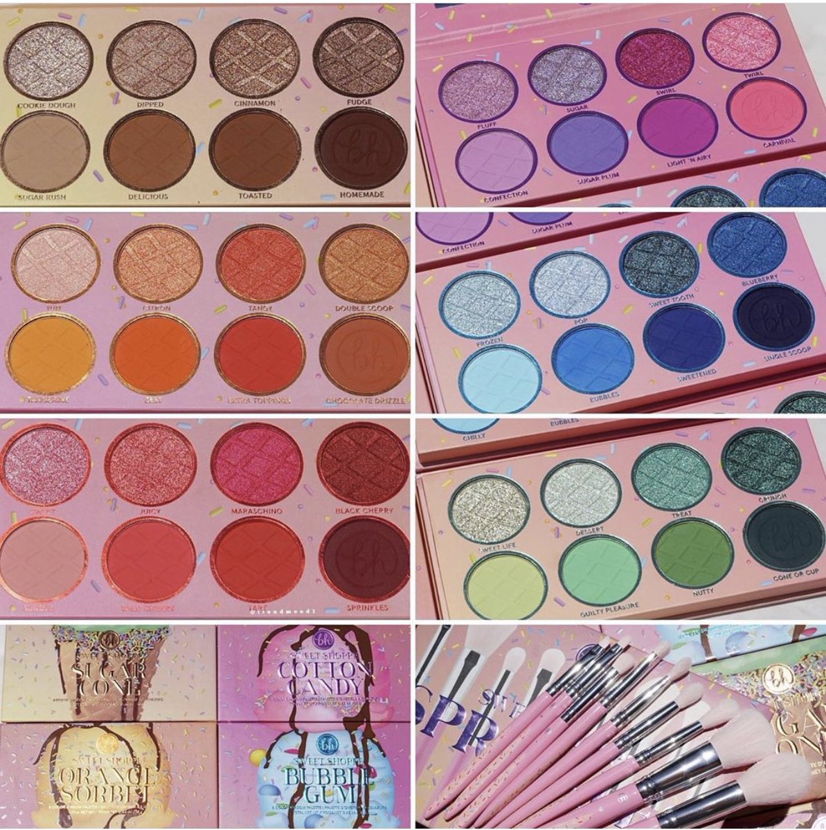 Trendmood's tweet photo. Available Now! 🚨🙀LINK ➡️ https://t.co/SThR73ugnW online @bhcosmetics *use code: TRENDMOOD 10% off LINK ▶️ https://t.co/aQX2Qnjqs8 online @ultabeauty Happy National 🍦Ice Cream Day!!! 
1. 6 #EyeshadowPalettes $18
2. 9 piece Brush Set $24 https://t.co/DsVTmanlf9