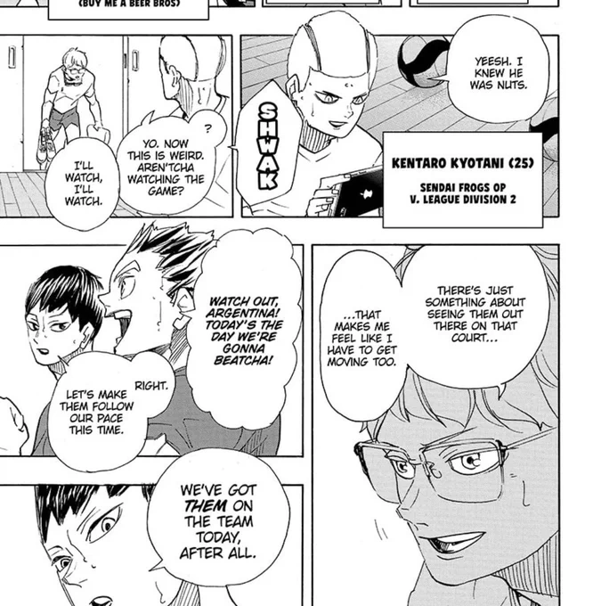 CHAPTER 402

kogane, tsukki and kyotani on the same team

seriously, what was going on in furudate's head it's like he put them all in the same room and said "let's see who gets killed first" 