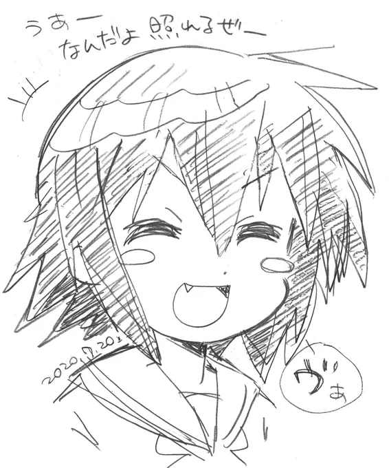 #らきすた
#日下部みさお生誕祭2020 なので。
おめでとうおめでとう 
