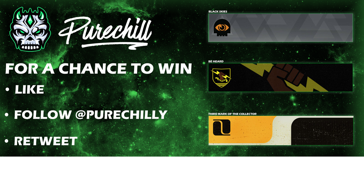 PureChiLL's tweet image. Another emblem giveaway! 3 winners will picked 7/29 

1.) Like
2.) Follow 
@Purechilly
 
3.) Retweet