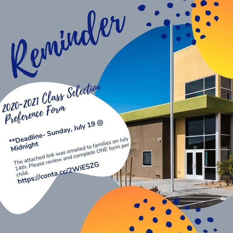 Class Selection Preference Forms are due today by midnight1
#pioneerpride #pinecrestinspirada