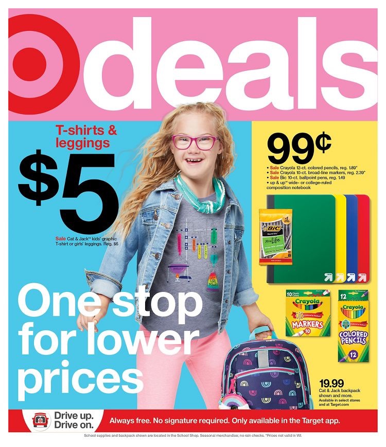 321Inclusion's tweet photo. #RepresentationMatters Thank you, @Target for featuring this beautiful young lady on the cover of your weekly ad. #ChooseToInclude #IncludeMe https://t.co/m3WtlFbDOa