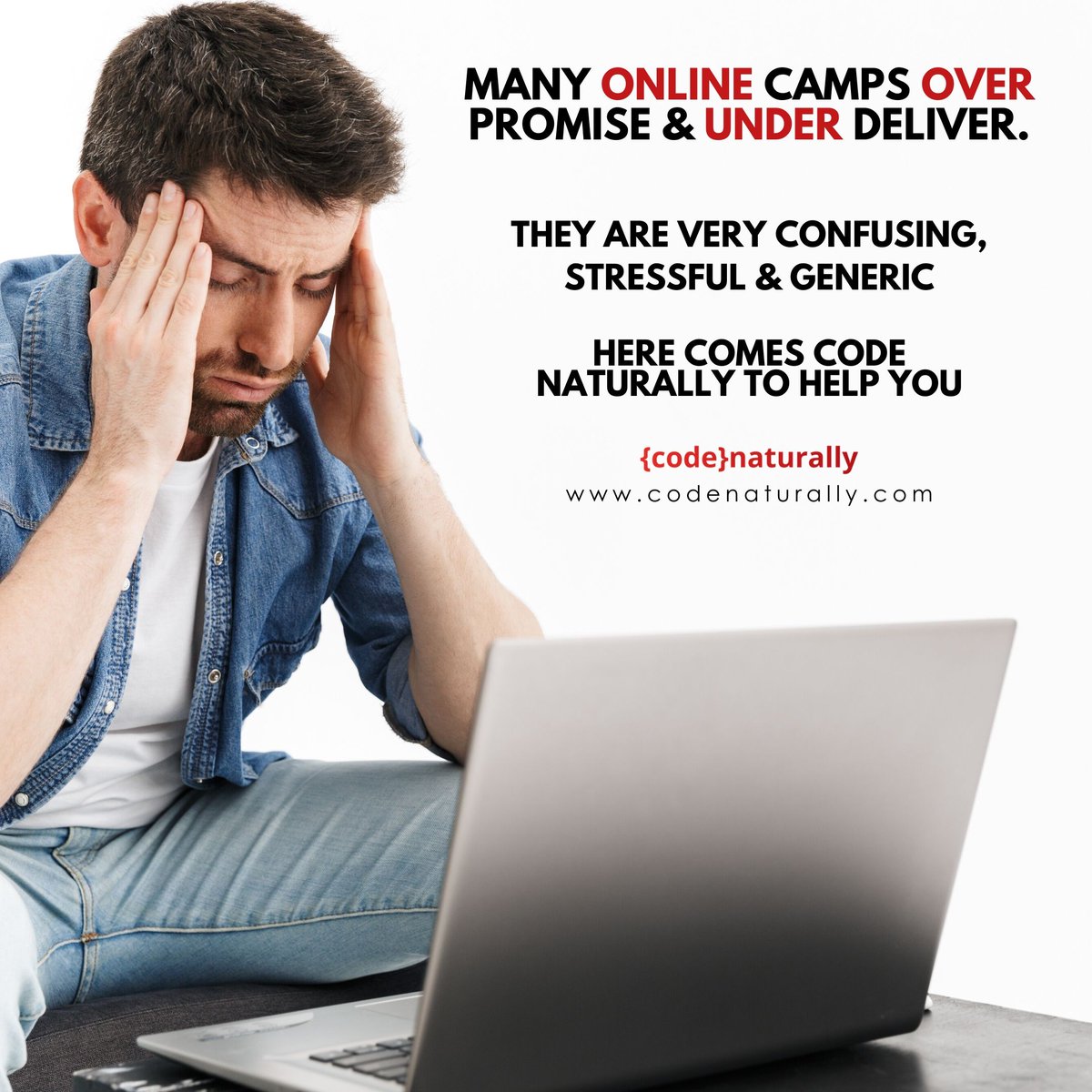 CodeNaturally's tweet image. Many Online camps over promise & under deliver.
Ready to find out?
Try Code Naturally Tutors
Get in touch today
codenaturally.com
.
.
.
#coding #programming #learncoding #developer #code #python #coder #javascript #codenaturally