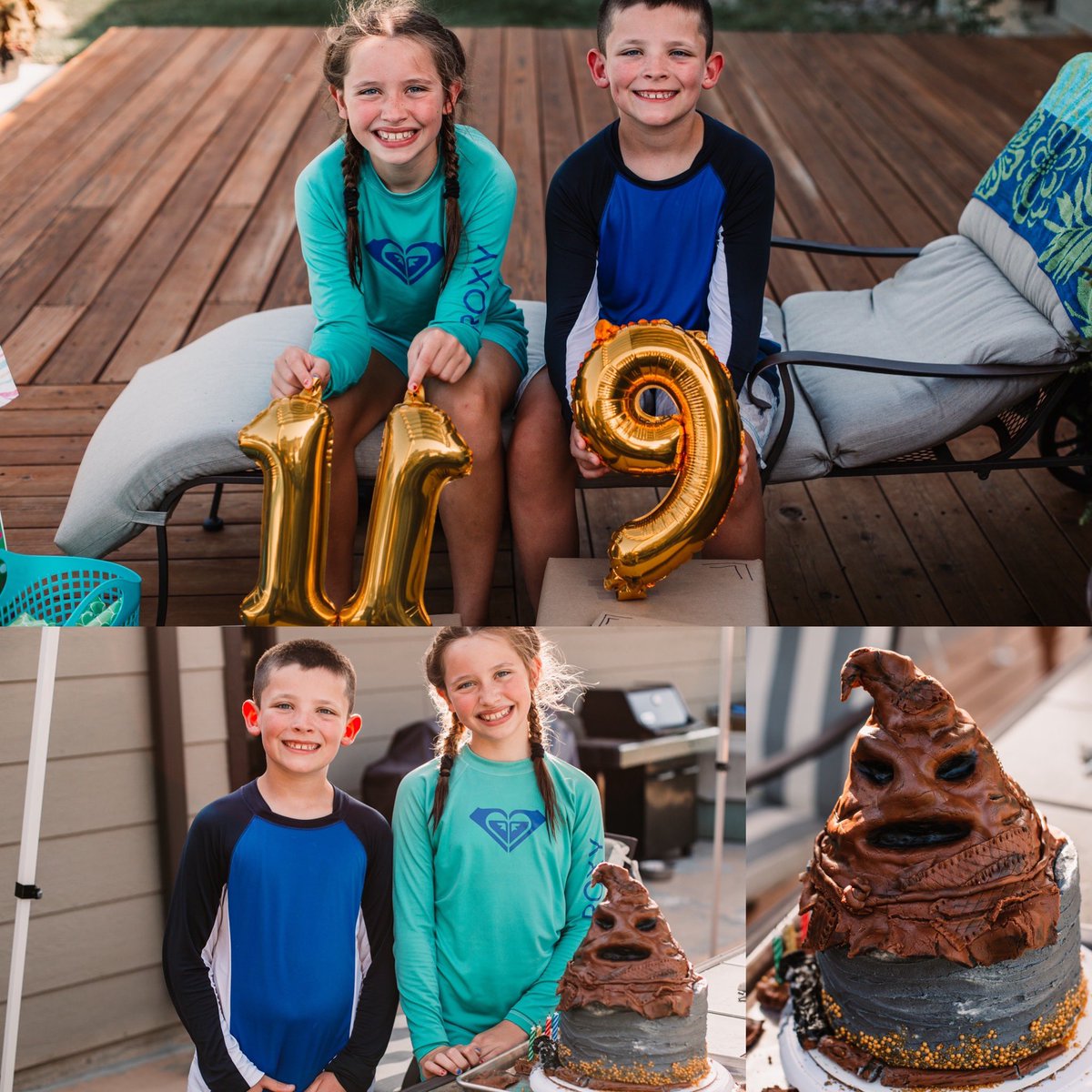 jagculinary's tweet photo. The little Jags are a year older! They requested a Harry Potter cake. It was so fun to make! #theyloveharrypotter #sortinghatcake #happybirthday https://t.co/QbbzpomoNP
