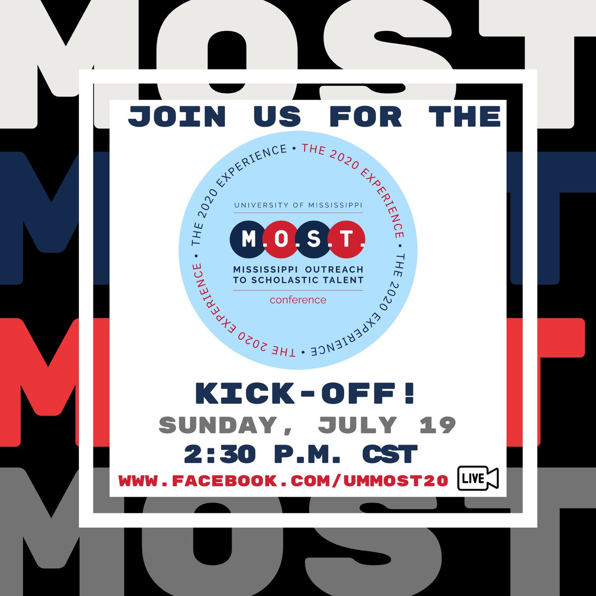It’s Day 1 of the MOST Conference:2020 Experience! Join us as we welcome #UMMOST20 to the MOST Family today at 2:30 pm CST! #FindTheMOSTHere #MakingTheMOSTOfYourSummer