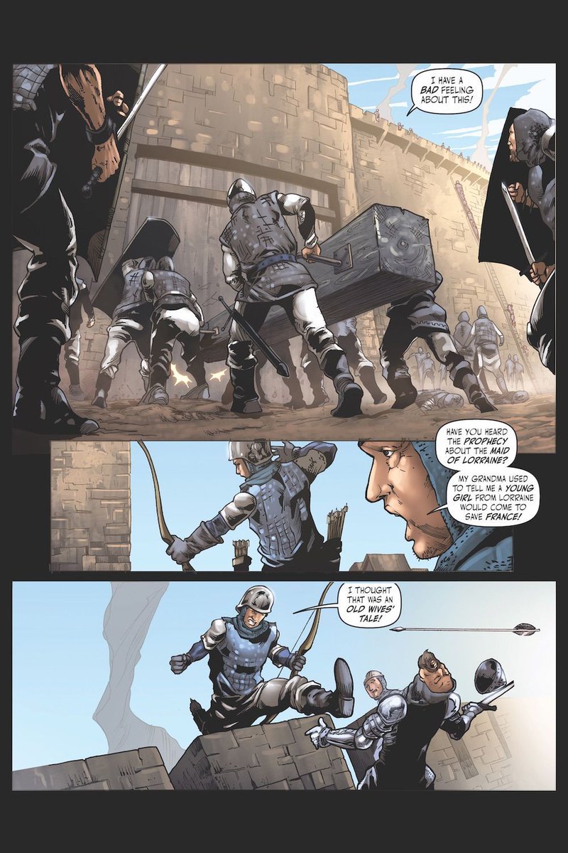VoyageComics's tweet photo. The Mission of Joan of Arc, Issue 1. Pencils by Alexandre Nascimento, inks by Jesse Hansen, colors by Iwan Joko Triyono and letters by Jaymes Reed

Get your copy TODAY! --> https://t.co/TGjjhrtpu9 https://t.co/LzZq1McVxQ