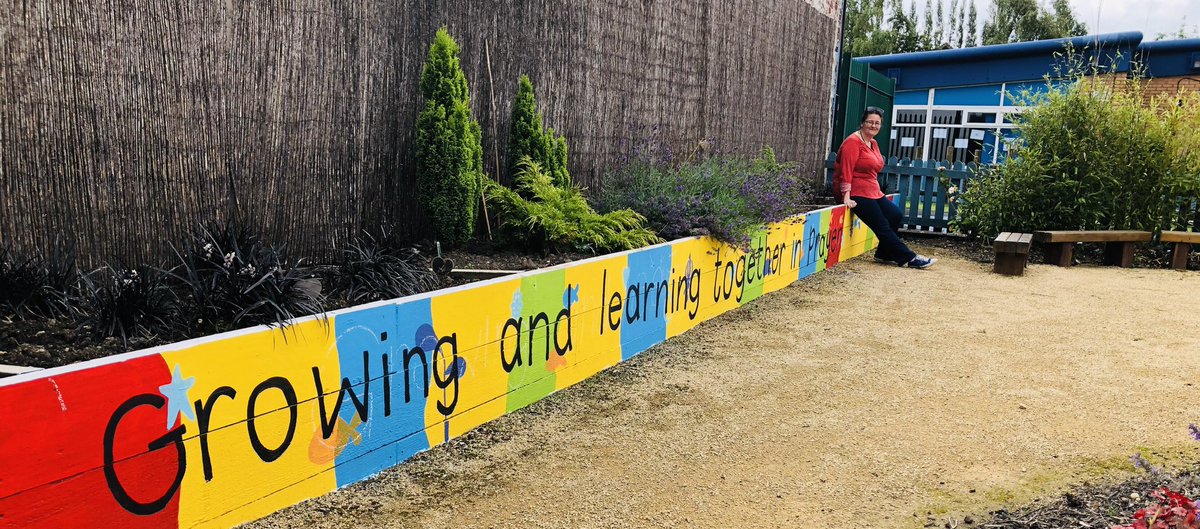 Thanks to <a href="/gillyparishart/">Gillian Parish</a>  and all of our amazing pupils who submitted designs during Faith Week. You really have brightened up our Prayer Garden 🌱 #TeamStPeters #MustardSeedFaith