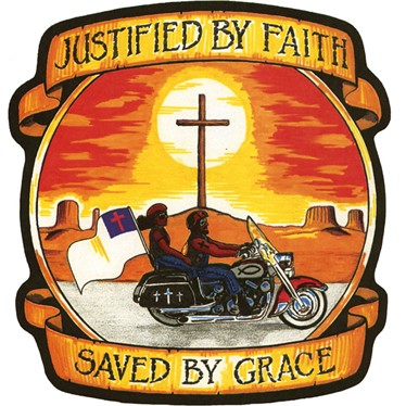 ejef's tweet photo. "Justified by Faith and Saved by Grace" Motorcycle Patch
Patch measures 10" x 10" https://t.co/JVHWkSFM8A https://t.co/fa4Qv9H2tX
