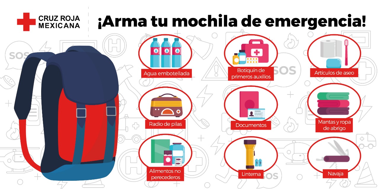 Mochila de la cruz roja hot sale