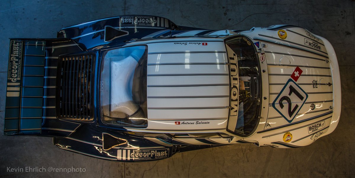 RennPhoto's tweet photo. Swiss-Luft - 1979 Porsche 935 - Chassis 00026 - Swiss National Championship runner 1981 to 1986 (won in 1985) by Antoine Salamin. Rare to have a venue with overhead photo opportunities. #porsche #porsche935 #luftgekühlt #luft5 #TBT #000magazine #becauseracecar https://t.co/UnxFjLHxv1