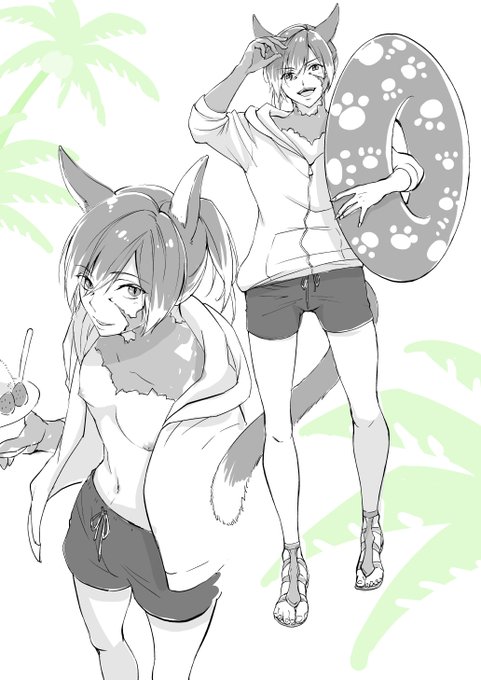 お題箱より 海パン+パーカー公 