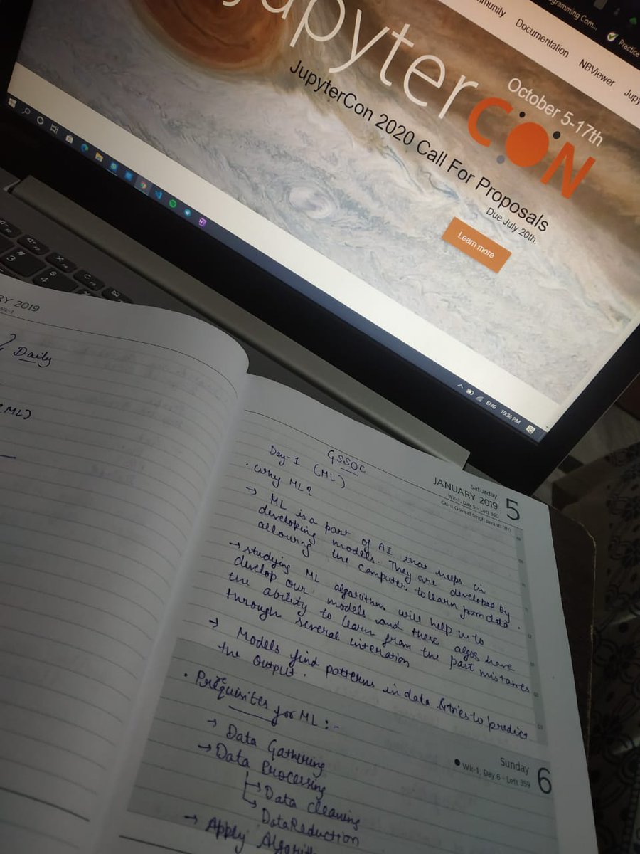 er_sushant_'s tweet image. Day 1 : Machine Learning 🔥
Exploring &amp;amp; Getting Started In The Field Of ML With The Amazing #AbhinayKumarJha Sir!
Excited for further sessions! 🤩

Thanks @gssummit2020 @Girlscript1 #gslearningcontest