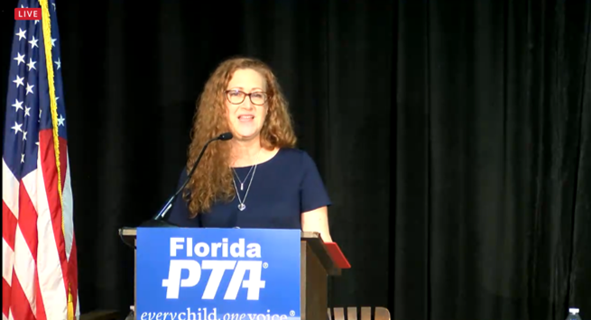 ACC_PTA's tweet photo. Thank you to outgoing Florida PTA President, Linda Kearschner! You have led with a tremendous amount of grace and dignity through incredibly challenging times. We are lucky to have been graced by your leadership and your example. 

#FLPTA2020VLC https://t.co/xyI2K7bZnQ