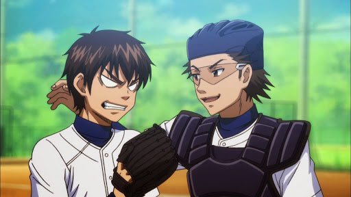 Daiya no Ace (anime, 3 seasons)This anime made me go from not knowing anything about baseball to loving the sport and that alone is a testament to how great this series is. Full of great characters, nice animation and has plenty of exciting scenes that will have you hooked