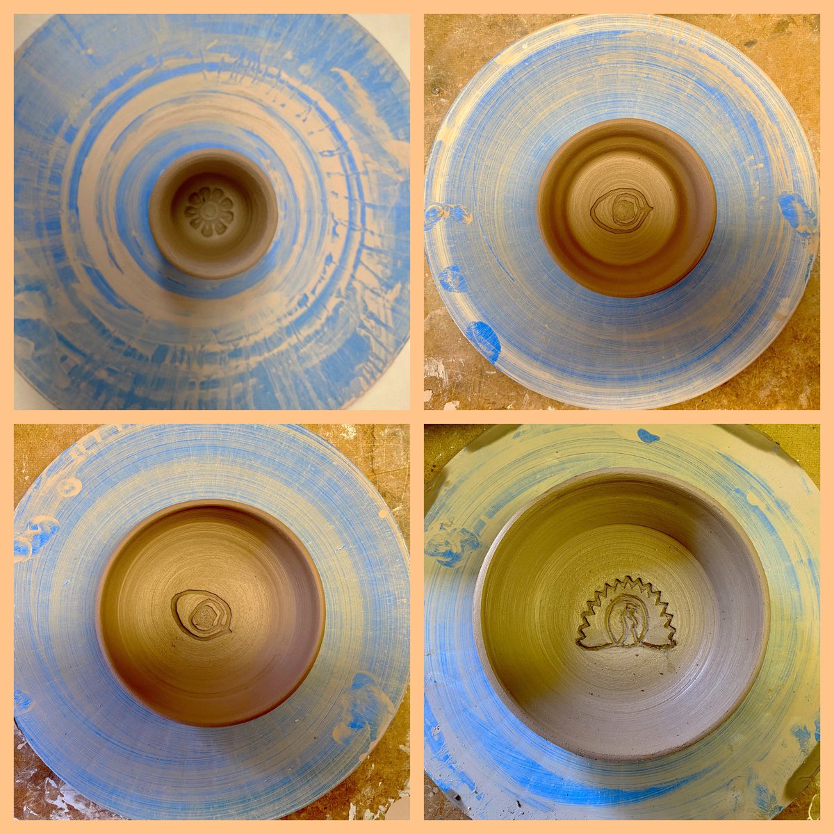 MonaLisaLvsHeah's tweet photo. Just realized the Three Bears AND Goldilocks could have porridge together with these 4 pots thrown this morning. My clay came in yesterday and it’s like night & day to work with 🌜🌞
#weRmakers #sundayvibes #clayisfun https://t.co/3JMxWOdm7O