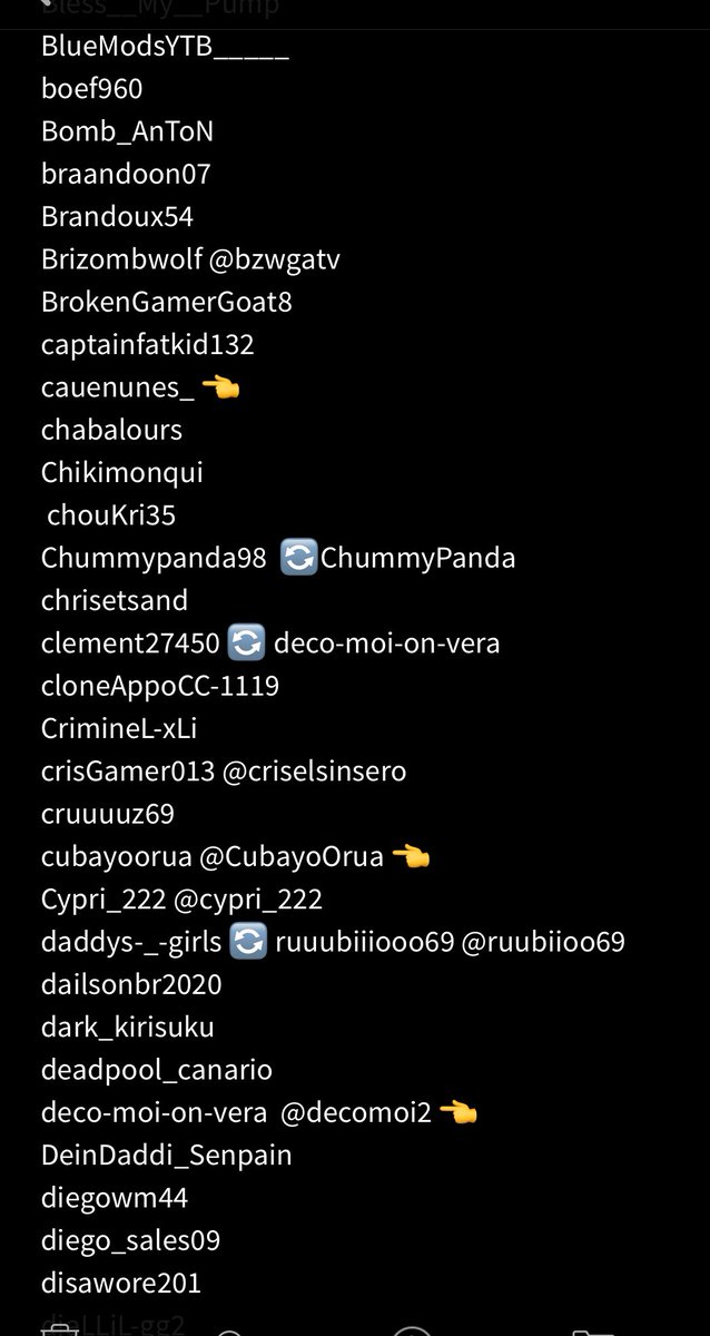 blacklistedGTA's tweet photo. Updated: 07-19-2020
-If you know any of this players drop twitter account on comment .
-Rest of the list on comment .
- COPY &amp; PASTE available here: 👇 https://t.co/qmBVrUsN5A https://t.co/HUV9enJTzw