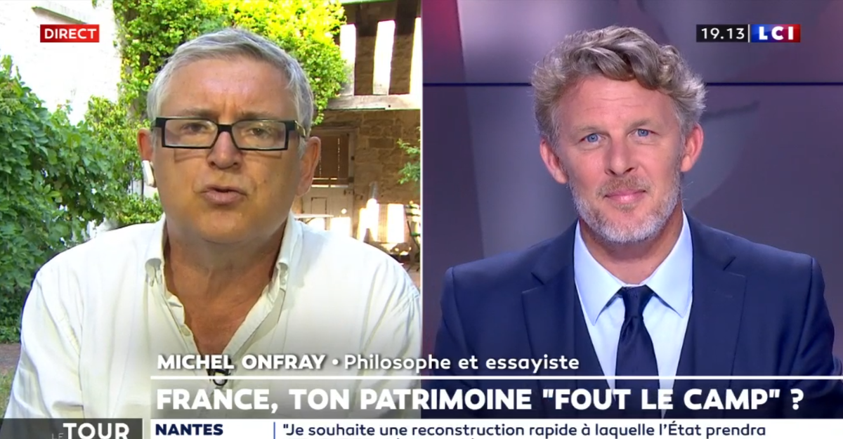 80OLEK's tweet image. 🗣 Michel #Onfray, sur l'#incendie de #Nantes : « Il y a environ un à deux gestes antichrétiens par jour en France et il faut une #cathédrale qui brûle pour commencer à en parler »