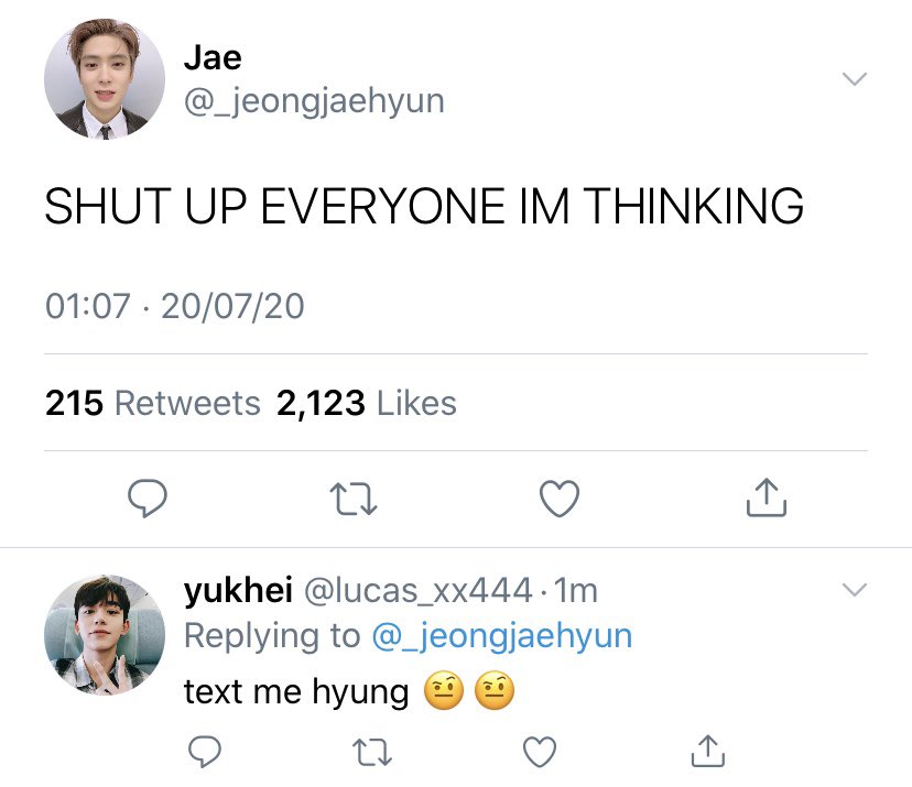 thinking? Again jaehyun? A fucking gain?