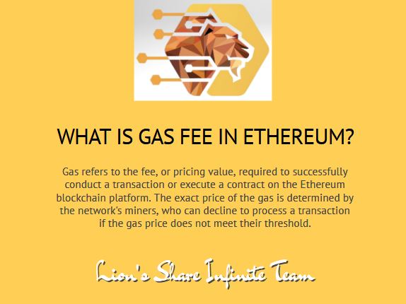lions_infinity's tweet photo. WHAT IS GAS OR NETWORK FEE IN ETHEREUM?
More FAQ's can be found at https://t.co/jcgfSPQBnL
#lionsshare #smartcontract #decentralized #ethereum #forsage #voomo #millionmoney #ethmatrix #income #onlineincome #stayathome #workfromhome #money #covid19 #homeincome #financialfreedom https://t.co/RW0sZgCMRv