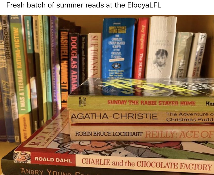 ElboyaLFL's tweet photo. #books #elboya @LtlFreeLibrary #yyc #SummerReading https://t.co/XlxkKHPKp9