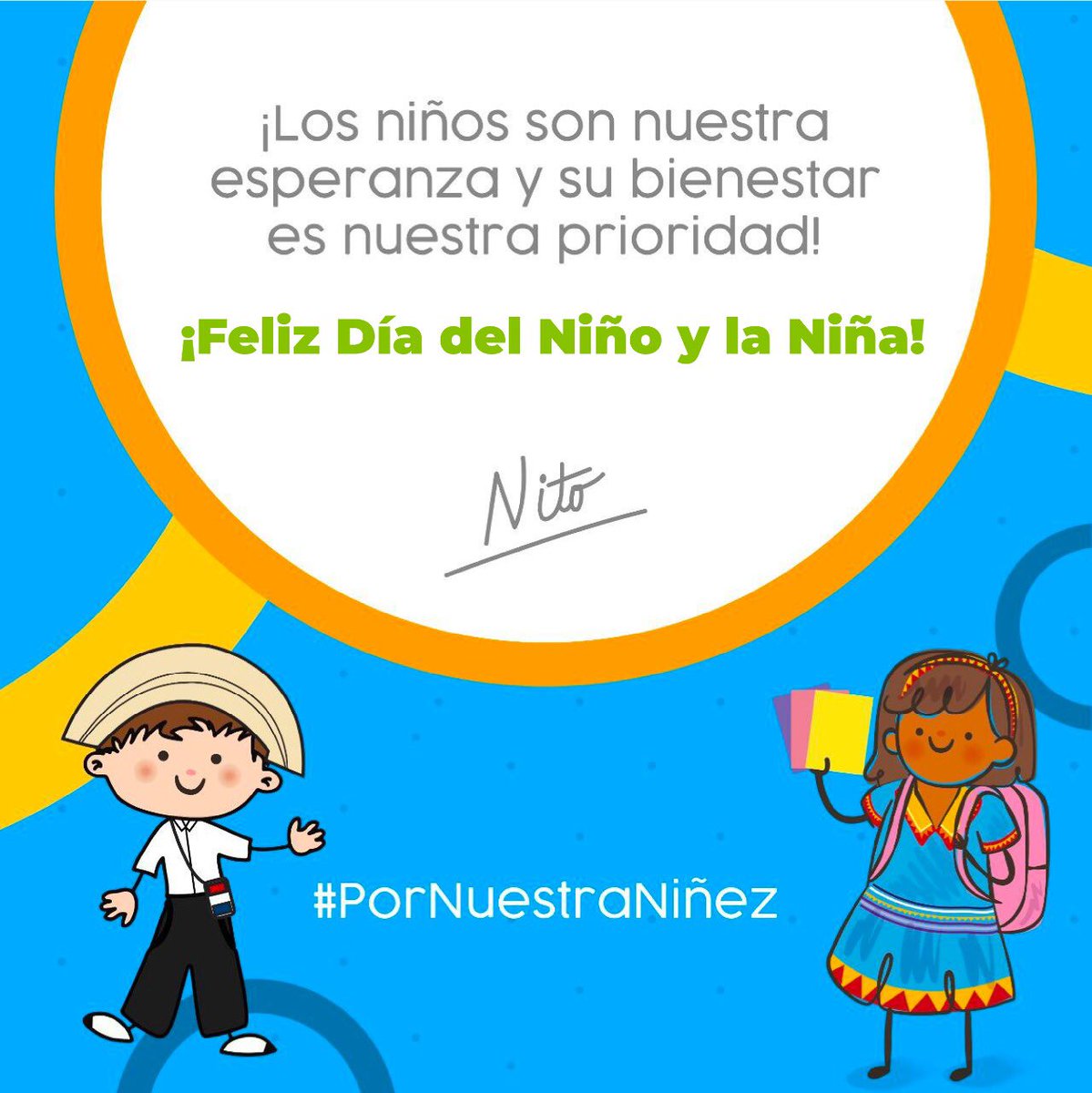 NitoCortizo's tweet photo. Reitero mi compromiso con la niñez panameña, al seguir enfocando nuestros esfuerzos en brindarles un sistema educativo eficiente, acceso a una salud digna, respaldo a nuestra primera infancia y en sus etapas de crecimiento, a través de un gran trabajo interinstitucional. 👧🏻🧑🏼👦🏿🧒🏽 https://t.co/z0glXzIW0N