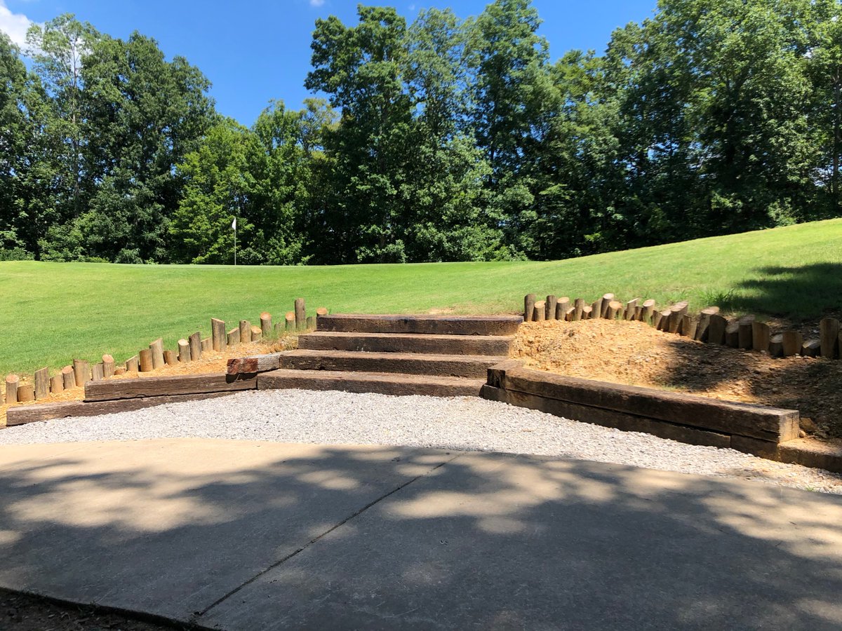 RiverWatch_Golf's tweet photo. Hole #3  Par 5  501 yds   
Favor the left side of the fairway.  Layup on your second shot it the safe play.  Danger left, right, and long.   Going for gold on this hole can quickly turn your birdie into a bogey if you miss. https://t.co/m0wXmy1snQ