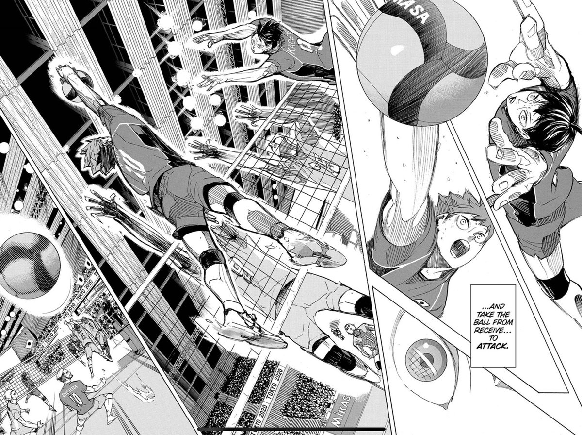 and thats what happens to us as readers, "oh its just volleyball, its just a club" and thats true, its essentially just two teams trying to keep the ball from hitting the ground, but i wish it never had to end #ThankYouHaikyuu #ThankYouFurudate #Haikyuu402 