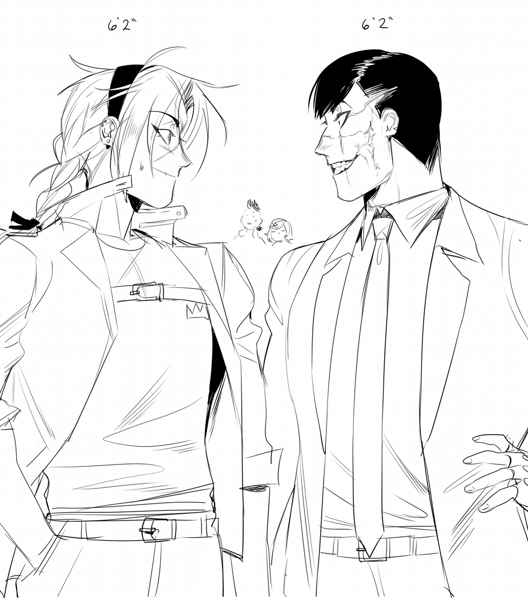 Been busy so all I have is sketches!!
Some old-ish scribbles of my kid, Desmond, with @twendytwo's son Dao. They're...Friends!!!