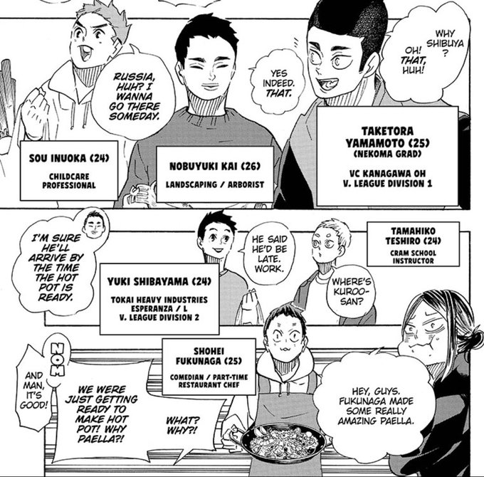 NEKOMA STANS WE WON ?? WE FINALLY GOT PRO FROM NEKOMA  IM SO PROUD OF THEM AND FURUDATE JUST DROP A LOT OF SIGNS THAT FUKUNAGA WILL GONNA BE A COMEDIAN AND HE'S ALSO A CHEF. DAMN TIME SKIP NEKOMA ISN'T HERE TO PLAY. WE STAN HARDER ❗❗❗❗ 