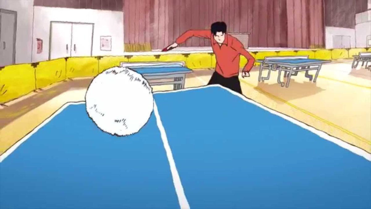 Ping Pong (anime, 11 eps)It is impossible to do this anime justice in a single tweet. Excellent uses of visual imagery and symbolism, perfectly written characters, amazing ost and incredible dialogue are just some of the many reasons why this anime is regarded a masterpiece.