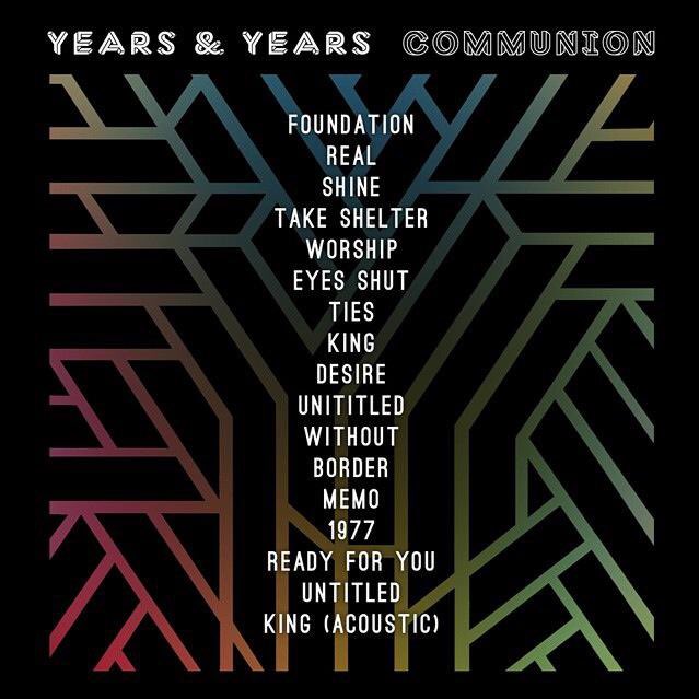 top 3 from communion by years & years