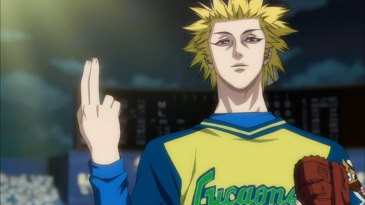 One Outs (anime, 25 eps)The gambling aspect of this series results in a very interesting premise; this anime is full of mind games and psychological manipulation which makes it a breath of fresh air and helps it stand out from other sports anime