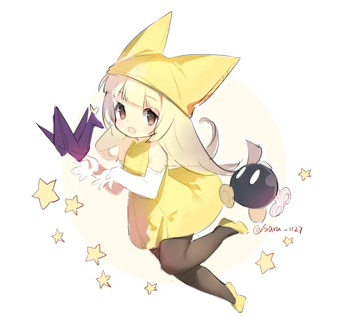 この子、反則でき可愛い!ゲーム自体も素晴らしいです! #ペーパーマリオ  #オリガミキング 