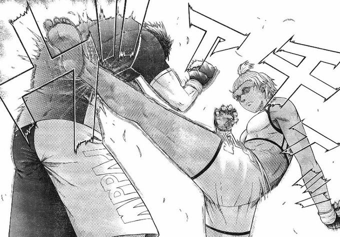 Teppu (manga, 35 chapters, completed)If you’re looking for something short and of great quality then this is perfect for you. This women’s MMA manga has nice art, very dynamic fights with great choreography and a solid female cast which is kinda uncommon in sports series.