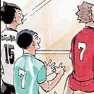 hq!! chapter 402 - a closer look (2)
• daichi's friends: michimiya and ikejiri
• libero boys: akagi and watari
• giant babies: hakuba, hyakuzawa, aone
• captains: suwa and moniwa