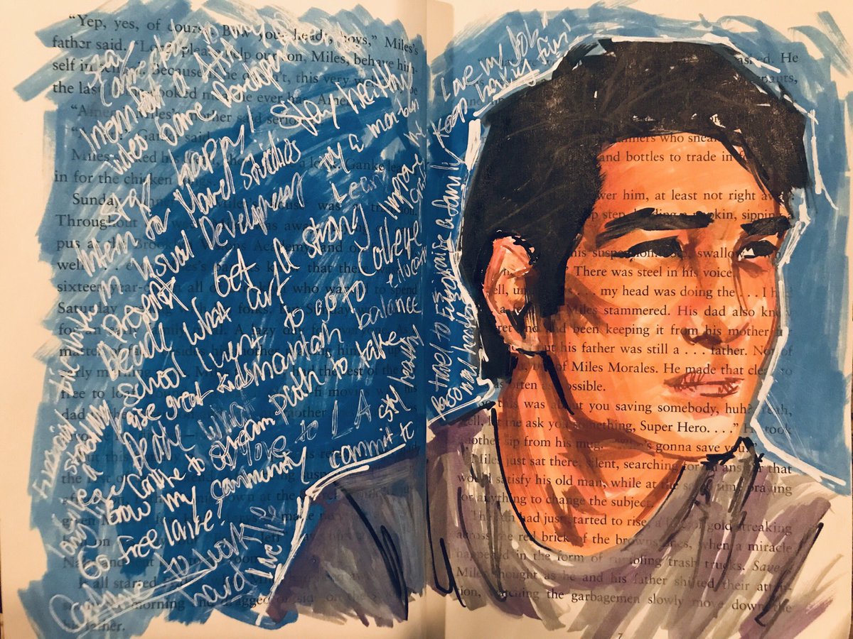 EthanCastillo05's tweet photo. Another drawing in my visual  journal titled “Goals”. Used my @sakuraofamerica #PermaPaque markers. #SakuraOfAmerica #selfportrait  #visualjournal https://t.co/I0cctfU0mb