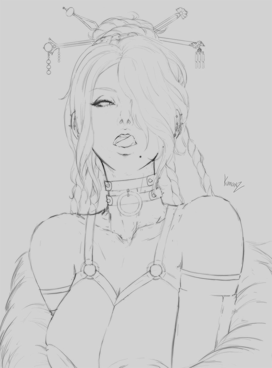 Current #wip standard outfit + something e x t r a ? #sketch #finalfantasy 
