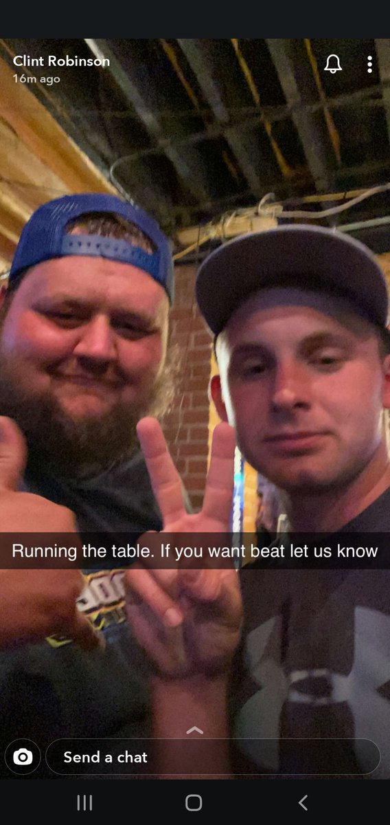 garret_gilland's tweet photo. Couple ol guys just bein dudes #GiveItToMe #kadooooo @clintrob25 https://t.co/ZgeS5nFQuq