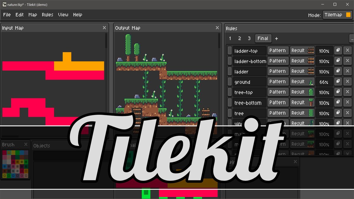 Check out Tilekit, a new pattern based rule driven tilemap editor for Windows and Linux.
gamefromscratch.com/post/2020/07/1…
#gamedev #indiedev