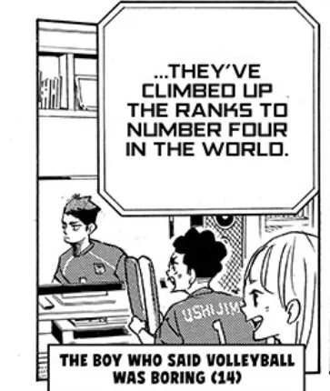 YOU KNOW THIS KID IS JUST THE SOFT VER OF HS TSUKISHIMA SAYING VOLLEYBALL IS JUST A CLUB 