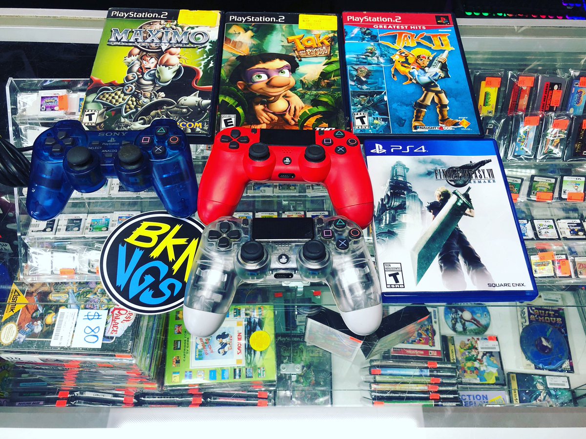 bklynvideogames's tweet photo. New stock available. #maximo #tak  #jakii #ps4controllers #ps2controller #finalfantasyviiremake #brooklynvideogames https://t.co/Dz6GeXfS1v