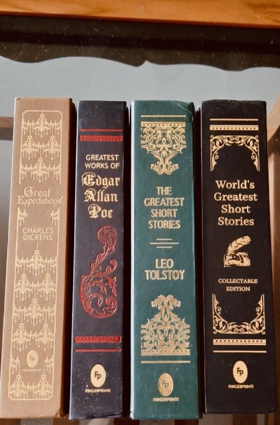 CSSKowshik's tweet photo. @FingerprintP Appreciate the good work in collecting wondeful short stories around the world.. Further, Appreciate the excellent work on Elegant cover design and Gilt pages, giving it quite a vintage look at quite an affortable price.. Cheers..          PS. I bought four of them https://t.co/qSCOgtFpTi