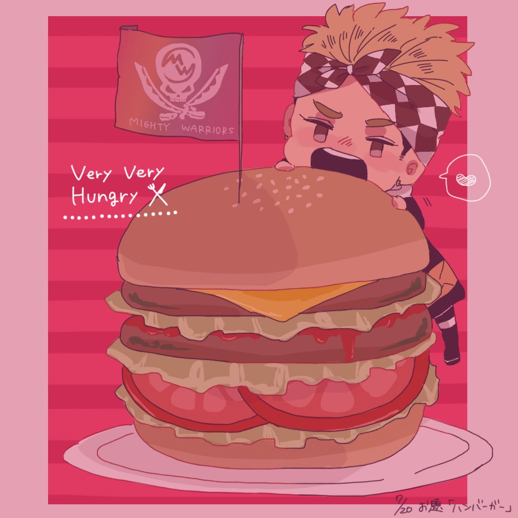hsdr_418's tweet photo. 支部お題「ハンバーガー🍔」
一部素材お借りしてます😣 https://t.co/p59Ds1XTlq