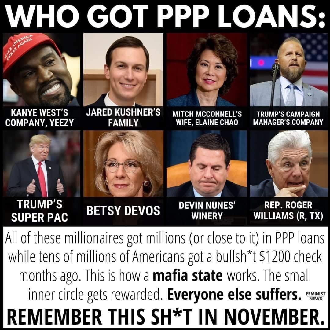 Prince8485's tweet photo. @GOP @SBAgov @USTreasury @stevenmnuchin1 https://t.co/nHlvRaDteV