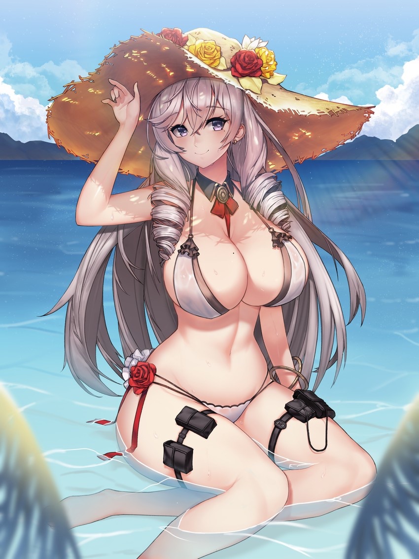 Zazzix9Otaku's tweet photo. Heyo everybody ^^ Hope you're #SwimsuitSunday is going well so far. It's been an unusual summer so far but thankfully these bikini waifus keep bringing us joy for a while 💙👌 https://t.co/m4hyKrpBHc
