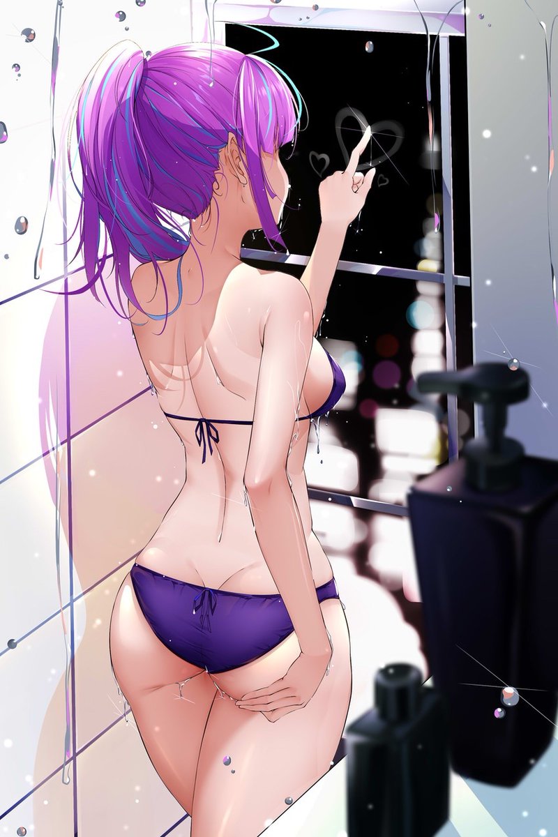 Zazzix9Otaku's tweet photo. Heyo everybody ^^ Hope you're #SwimsuitSunday is going well so far. It's been an unusual summer so far but thankfully these bikini waifus keep bringing us joy for a while 💙👌 https://t.co/m4hyKrpBHc