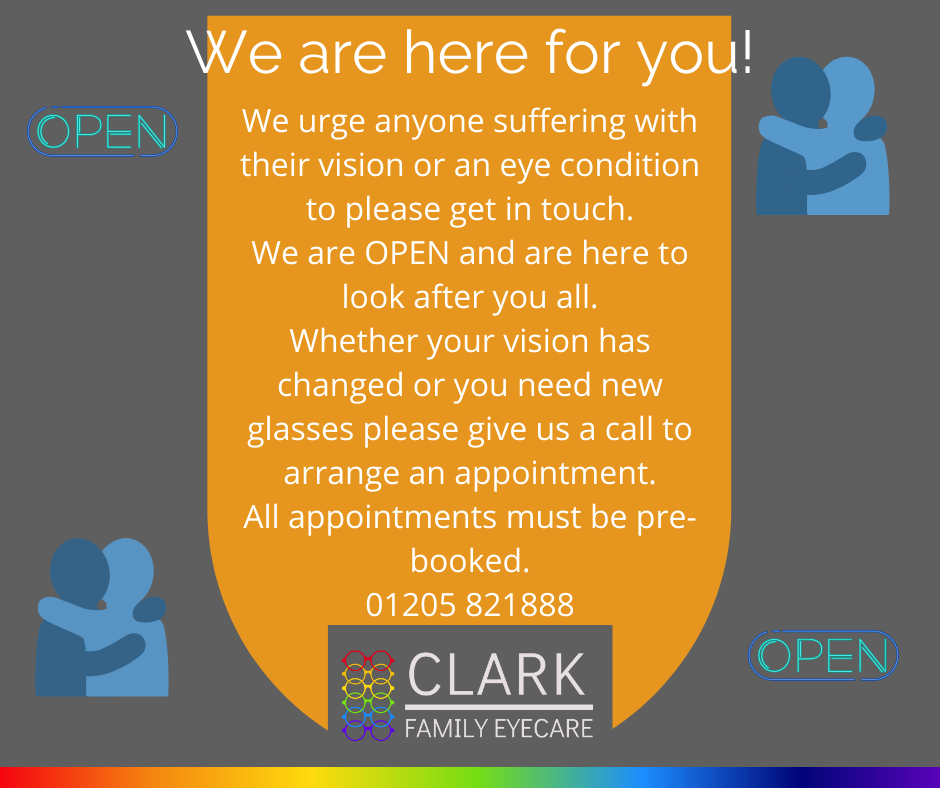 ClarkEyecare's tweet photo. 👁‍🗨 WE ARE OPEN 👁‍🗨
Please don't hesitate to contact us for an appointment. We are here to help.

Waiting times may be a little longer than usual due to new extended appointment times but please bare with us and we will see you as soon as we possibly can.

Thank you https://t.co/2EiNsNlUwM