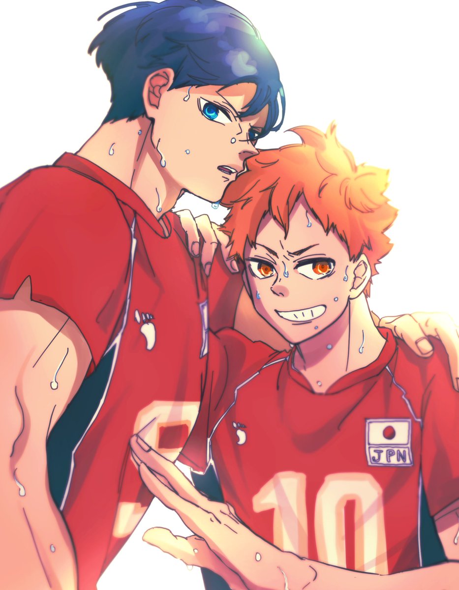 「#ThankYouHaikyuu 
彩色やり直した。ツードロじゃ時間足りんかった」|銃子🍙🍊🏐のイラスト