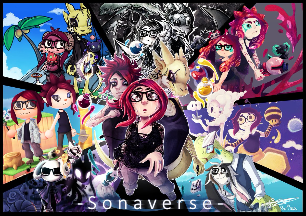 Pori_Nuit's tweet photo. #FrenchArtistOnTwitter 
Coucou, je suis Porinu, une jeune artiste cyclothyme qui dessine principalement ses univers persos. Je fais aussi du fanart!
Je fais également de la 3D et j'aimerais bosser dans le jeux vidéo!
Mes commi' sont ouvertes d'ailleurs si ça intéresse... 👀 https://t.co/uQtX96iL6y