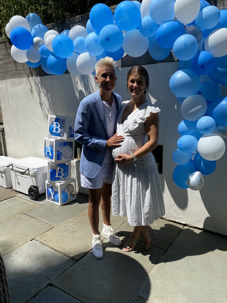 madison_packer_'s tweet photo. Wait... didn’t you tell me we were having a girl? @battaglinoa #BabyP Cannot wait to meet my little man 😍 thank you to all the incredible women in our lives who will make the worlds best role models! #SurroundedWithLove #WomenWorthWatching https://t.co/0cDkpyVLCb